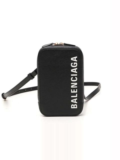 Balenciaga Cash Zip Phone Holder Black/White