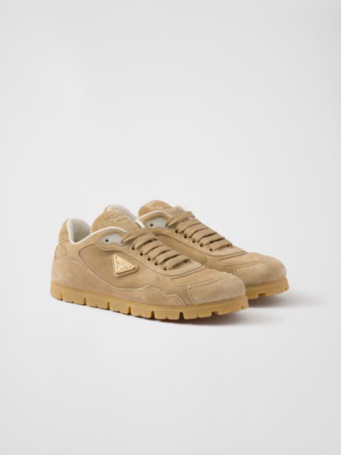 Faded suede sneakers