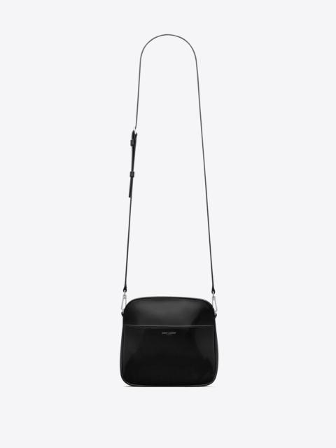 saint laurent paris mini camera bag in brushed leather