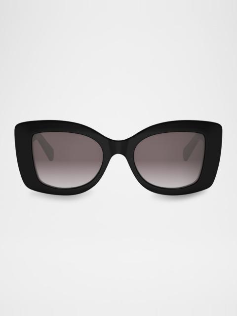3 Dots Acetate Butterfly Sunglasses