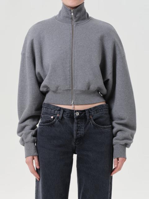 DARBY ZIP UP IN GREY HEATHER