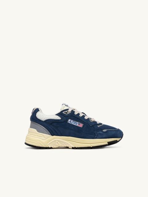 HYPERWAY SNEAKERS IN ENSIGN BLUE AND SILVER-TONE SUEDE AND MESH