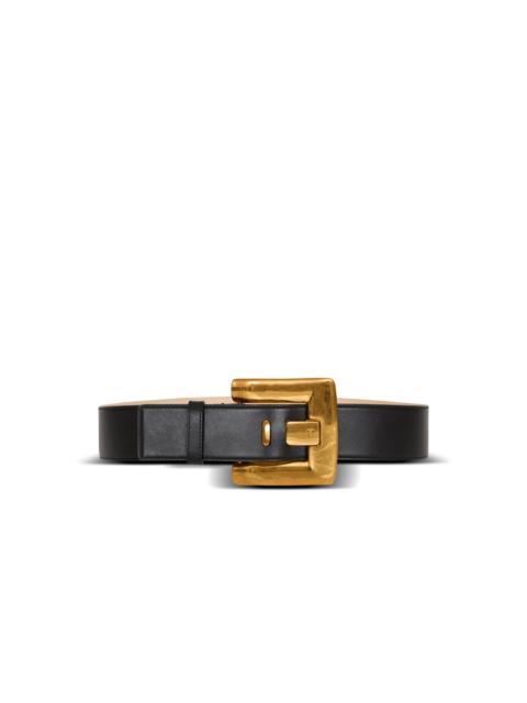 Anthem calfskin leather belt