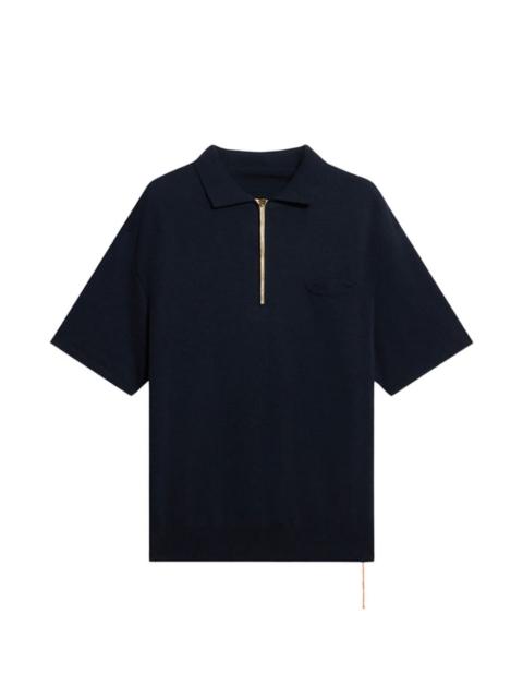 LAIGHT zip pocket polo shirt