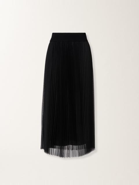 Wide tulle skirt