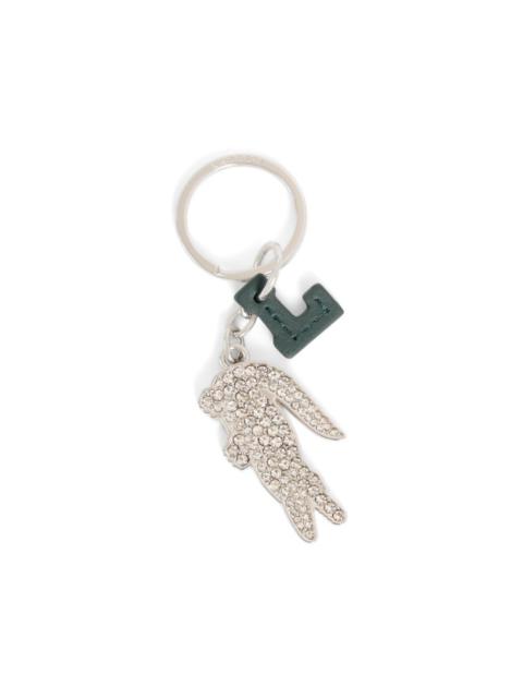 crystallised leather keyring