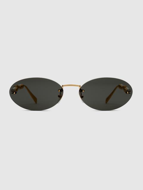 Oval frame sunglasses