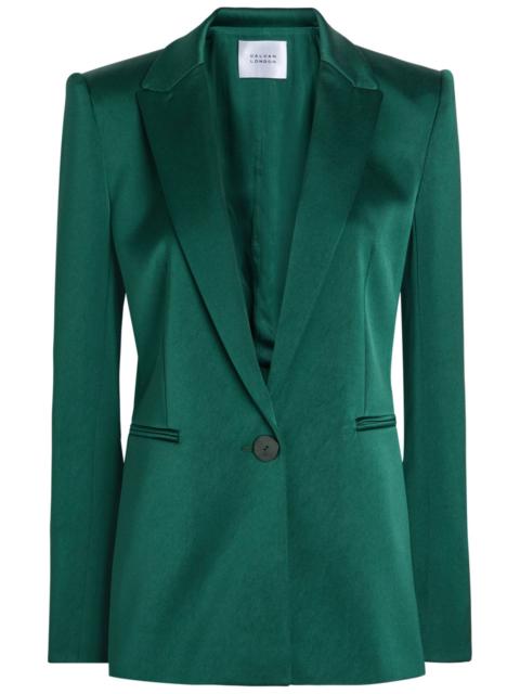 Galvan Sculpted Satin Blazer