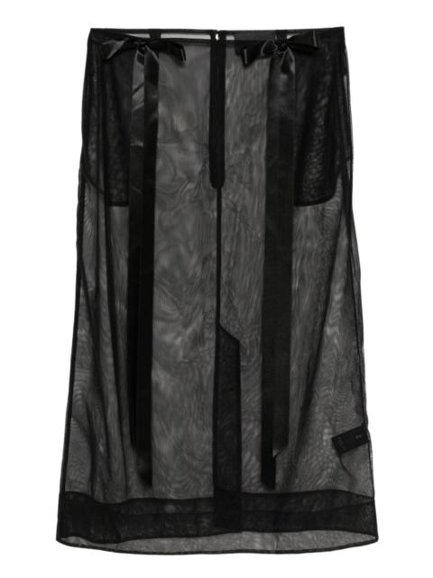 ribbon-embellished skirt