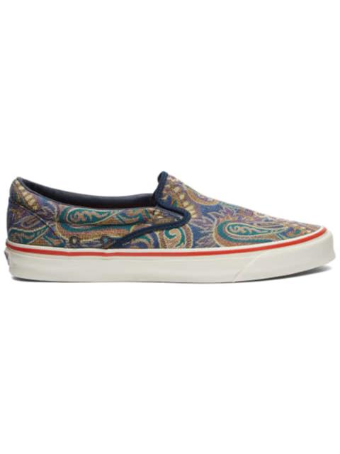 Vans Vault UA OG Classic Slip-On LX Nigel Cabourn Carpet Vintage Blue Mix