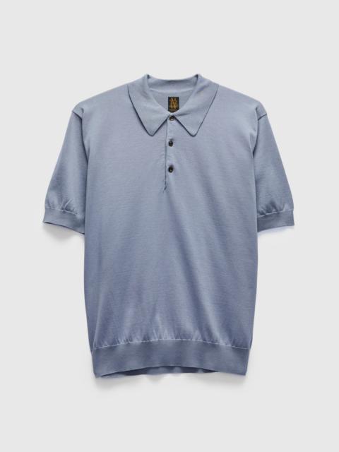 Caribbean Sea Island SS Polo in Grayish Blue
