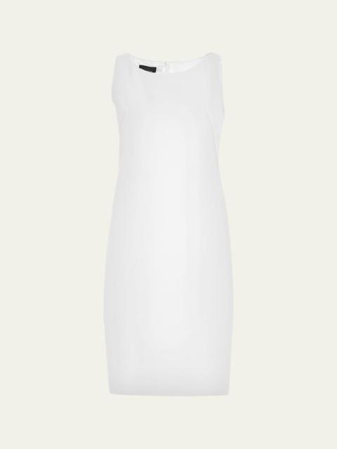 Silk Crepe Shift Dress