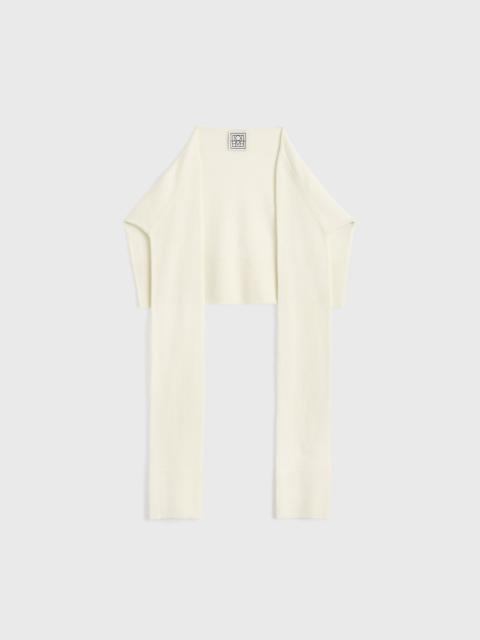 Sleeve scarf white