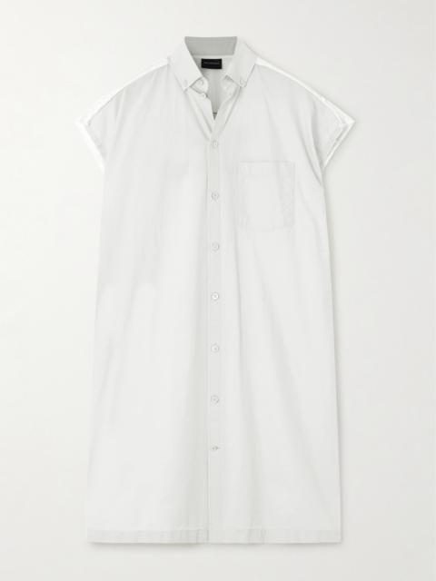Paneled Cotton-poplin Shirt Dress