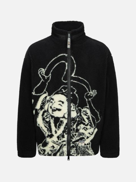 GODHEAD AND SEAGULL JACUARD RELAX FIT SHERPA JACKET