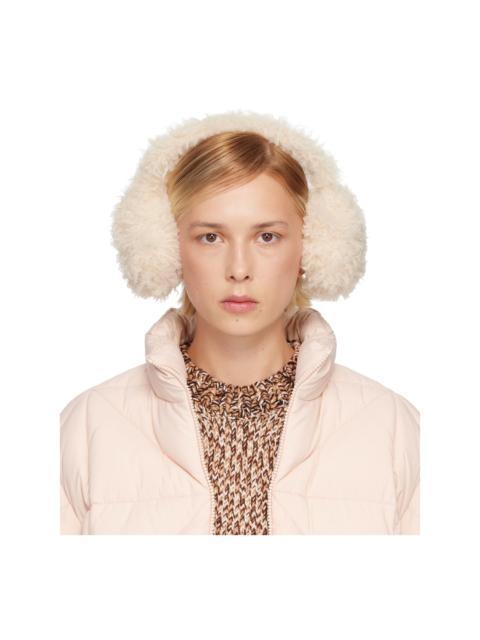 Beige Logo Ear Muffs