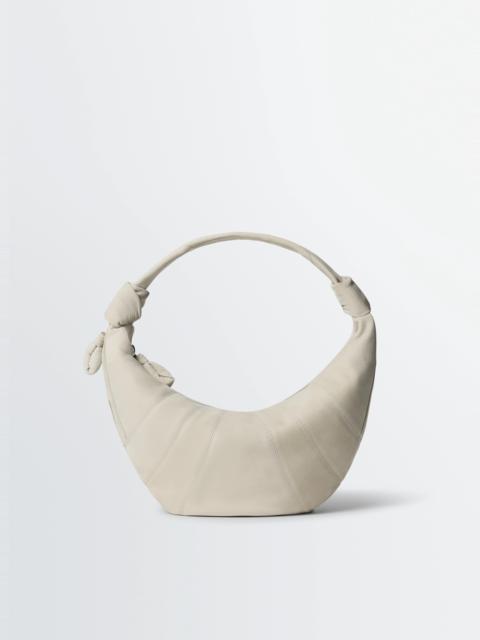 FORTUNE CROISSANT BAG IN ALPACA NUBUCK LEATHER