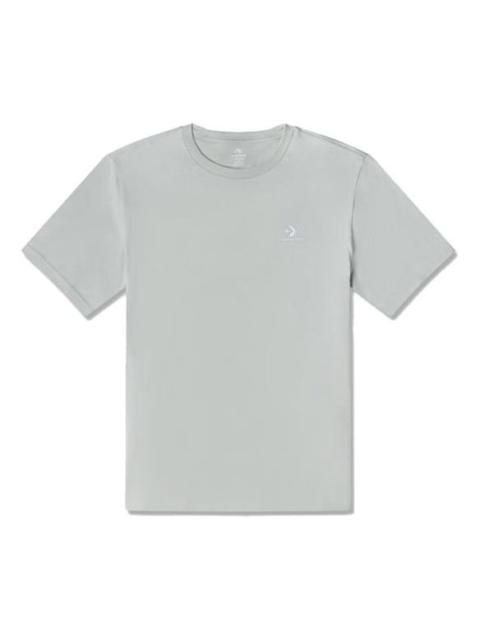 Converse Go-To Embroidered Star Chevron Standard-Fit T-Shirt 'Grey' 10023876-A18