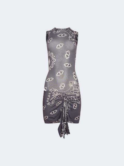 Mini Bandana Dress Grey