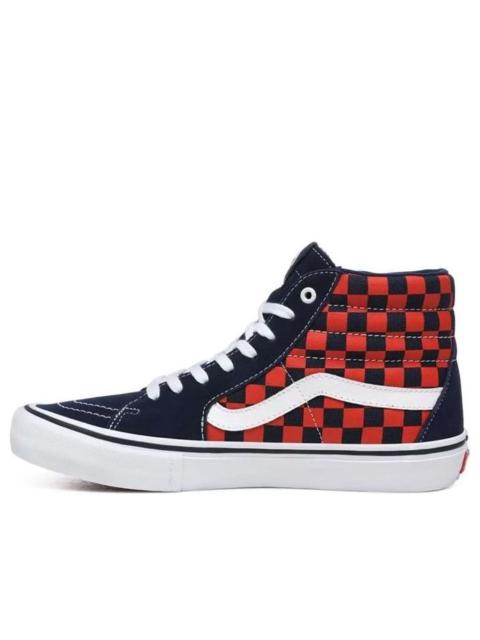 Vans SK8-HI Pro 'Checkerboard - Navy Orange' VN000VHGW7E