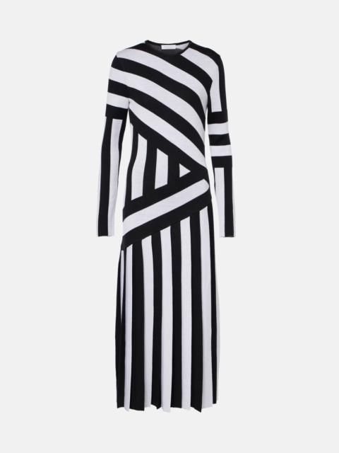 Seema striped wool maxi dress