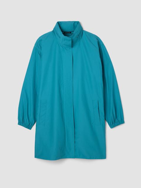 Light Cotton Nylon Stand Collar Coat