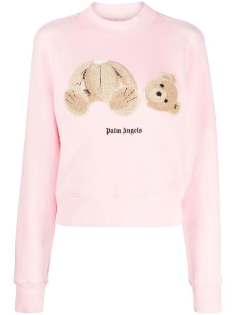 bear-print organic cotton sweatshirt