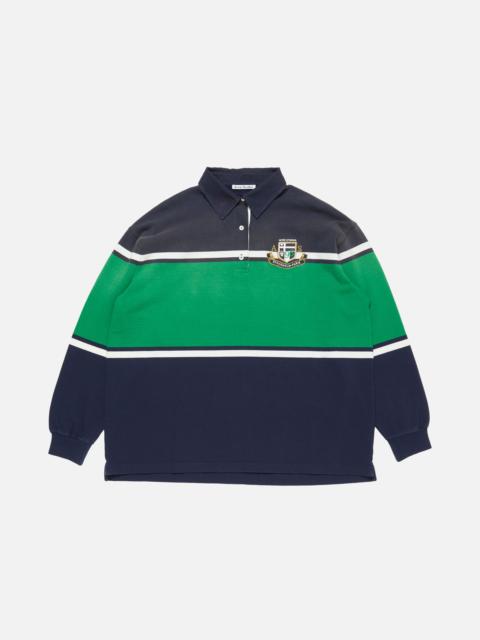 Polo sweater dress - Navy/green