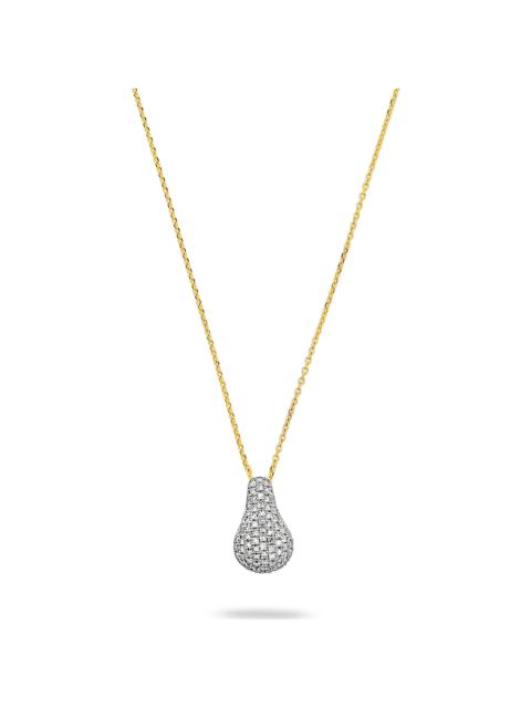 Pave Diamond Droplet Necklace