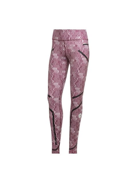 (WMNS) adidas by Stella McCartney TruePurpose Printed Training Leggings 'Red White' HG6885
