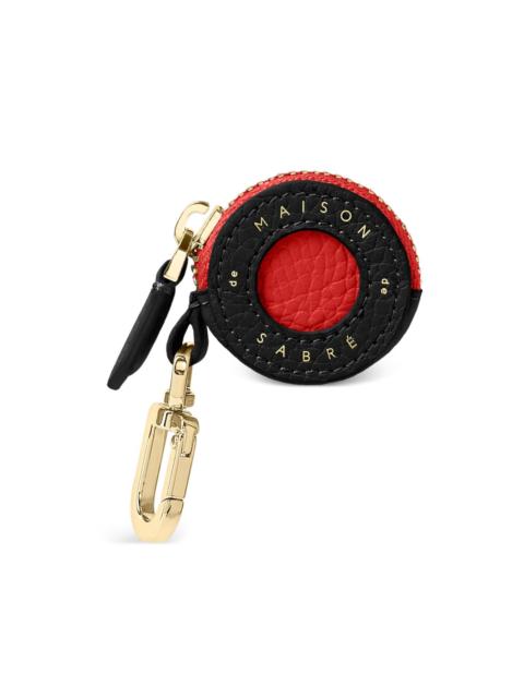 leather air tag charm