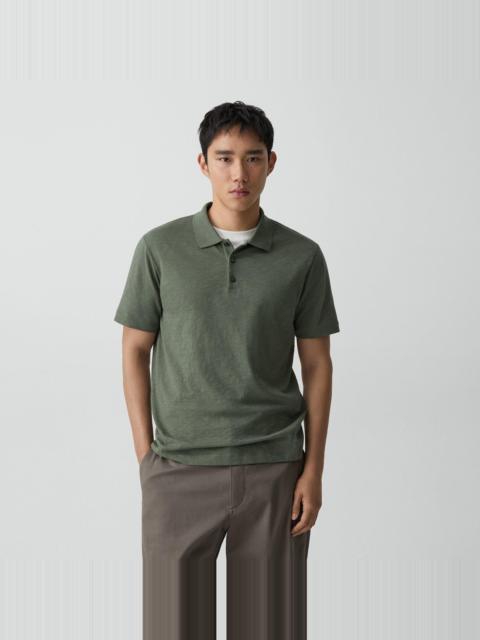 Bron Polo Shirt in Cosmos Slub Cotton