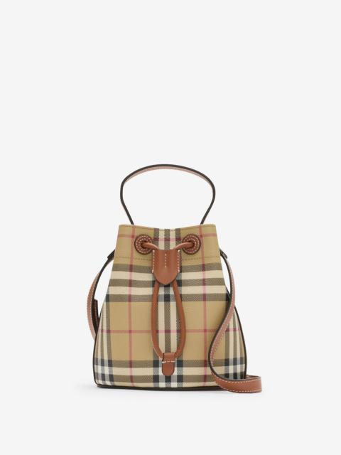 Mini Check Bucket Bag