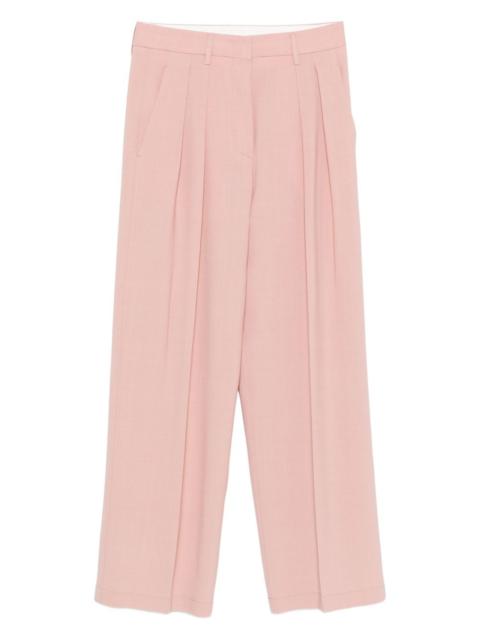 pleated-design trousers