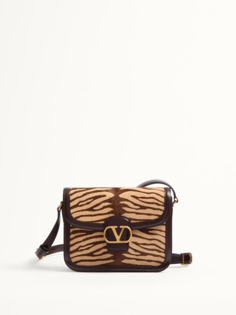 VALENTINO GARAVANI 9TO5 SHOULDER BAG IN ANIMALIER PONY EFFECT CALFSKIN
