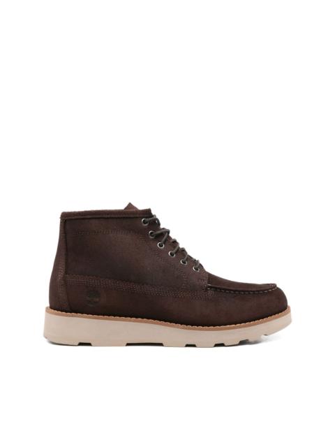 Chukka lace-up suede boots