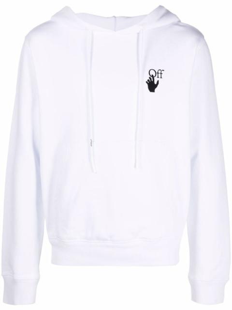 OFF-WHITE Degrade Effect Print Hoodie White