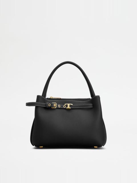 HANDBAG IN LEATHER MINI - BLACK