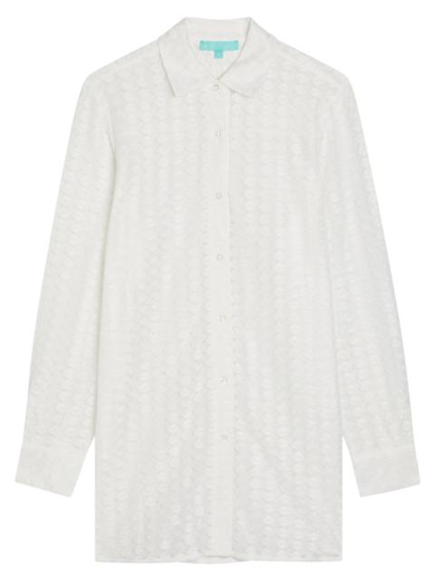 Melissa Odabash Daria Lace Cover-up Shirt