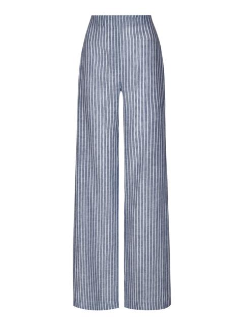 Amor Profundo Striped Wide-Leg Pants stripe