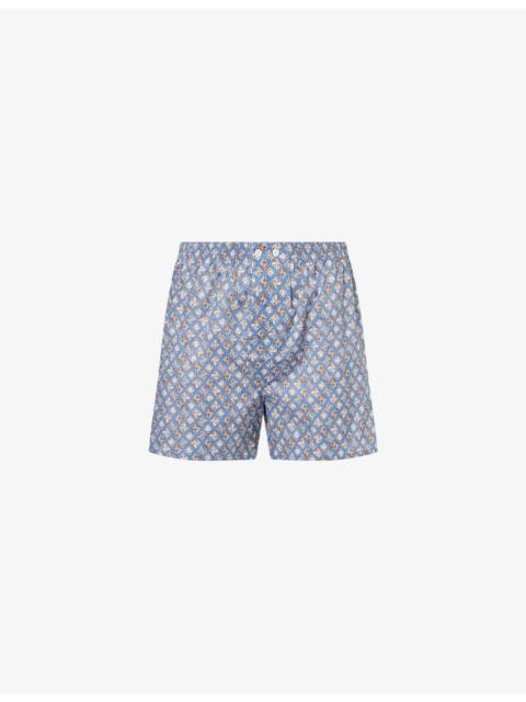Ledbury Patterned Cotton Boxer Shorts