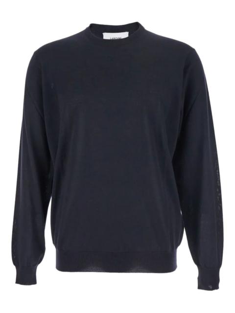 crewneck ribbed-hem sweater