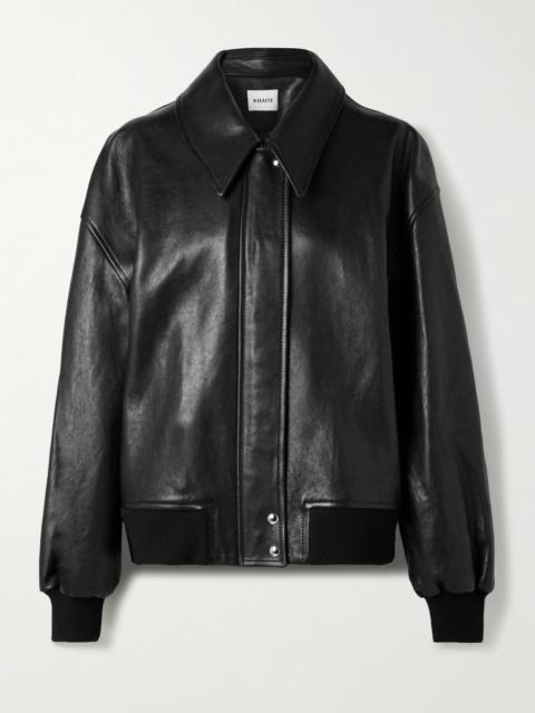 Shelman Leather Bomber Jacket