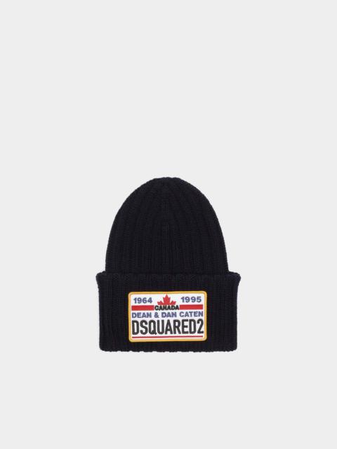 DSQUARED2 LOGO KNIT BEANIE