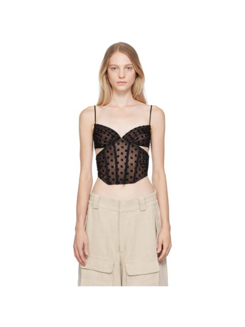 Black Monogram Corset