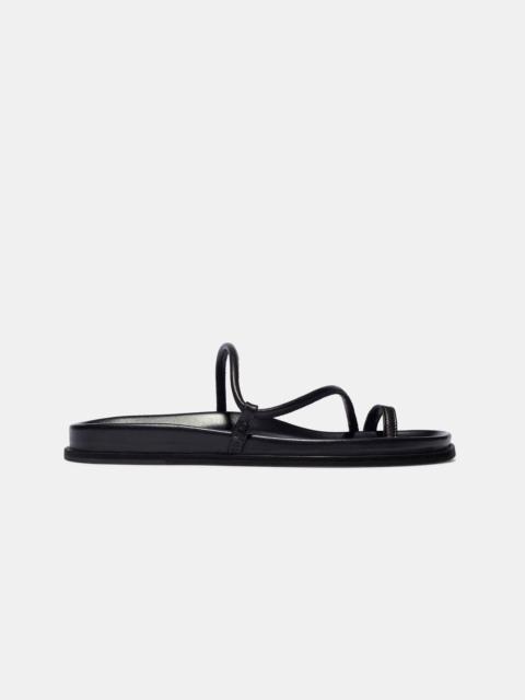 BARI IN BLACK NAPPA WITH BLACK SOLE — EXCLUSIVE