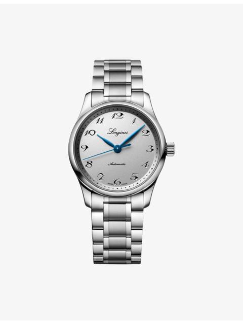 L2.357.4.73.6 Master Collection Blue Hands Stainless-Steel Automatic Watch