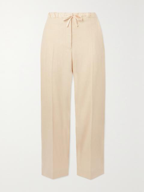 Wool Straight-leg Pants