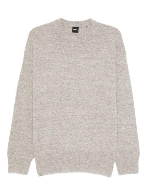 speckled wool sweater