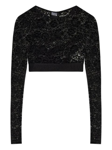 floral-lace long-sleeve top